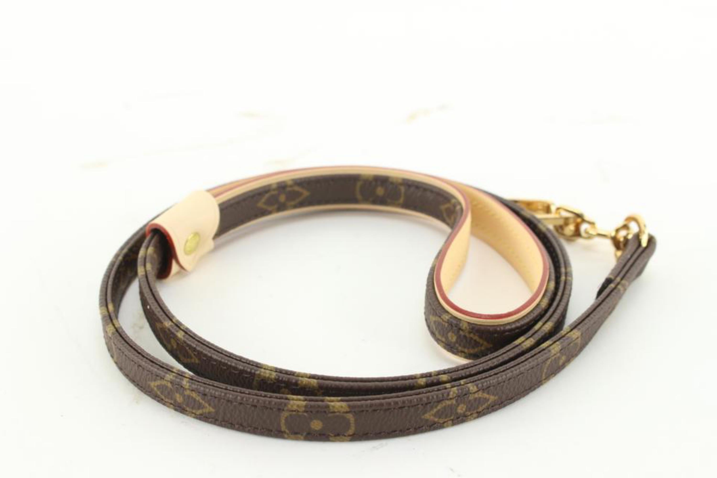 Louis Vuitton Brand New Rare Monogram Baxter MM Dog Leash Pet Lead