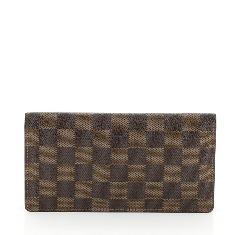 Louis Vuitton Brazza Wallet Damier In Good Condition In NY, NY