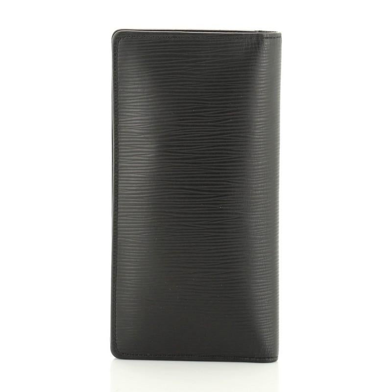 Black Louis Vuitton Brazza Wallet Epi Leather