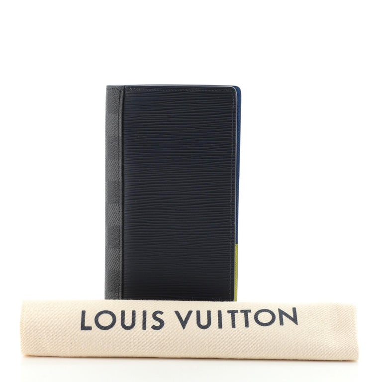 Louis Vuitton Brazza Wallet Epi Leather with Damier Graphite at 1stDibs