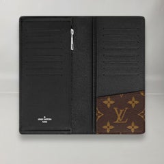 Louis Vuitton Brazza Wallet Monogram Macassar Coated Canvas