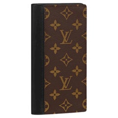 Louis Vuitton Brazza Wallet Monogram Macassar Coated Canvas