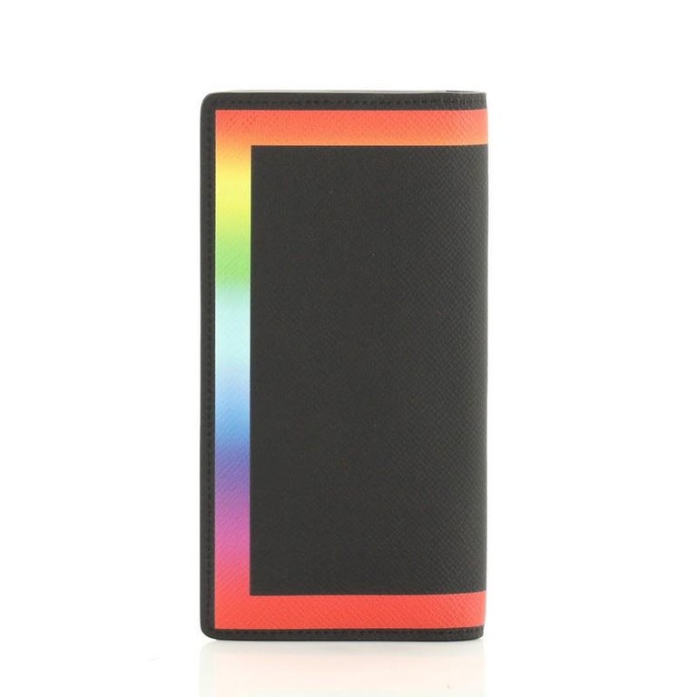 Louis Vuitton Brazza Wallet Rainbow Taiga Leather For Sale at 1stdibs