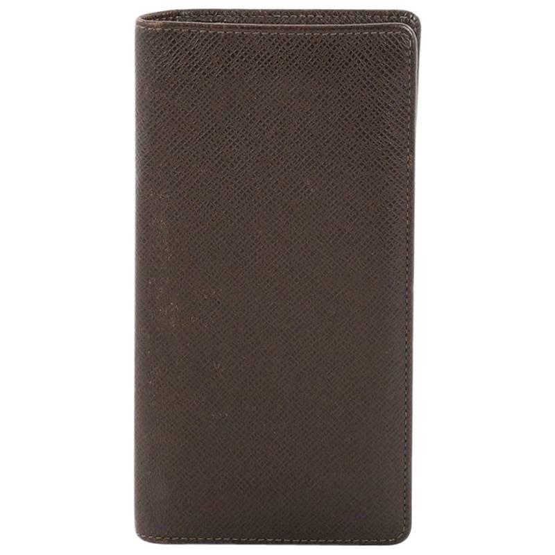 Louis Vuitton Brazza Wallet Taiga Leather
