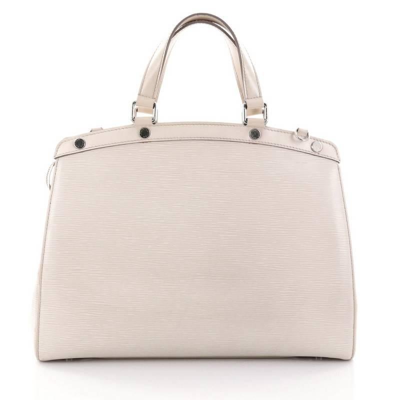 Beige Louis Vuitton Brea Handbag Epi Leather GM
