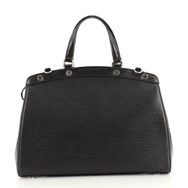 Black Louis Vuitton Brea Handbag Epi Leather MM
