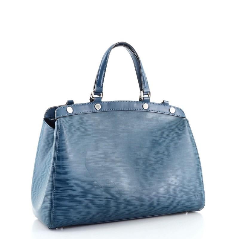 Blue Louis Vuitton Brea Handbag Epi Leather MM