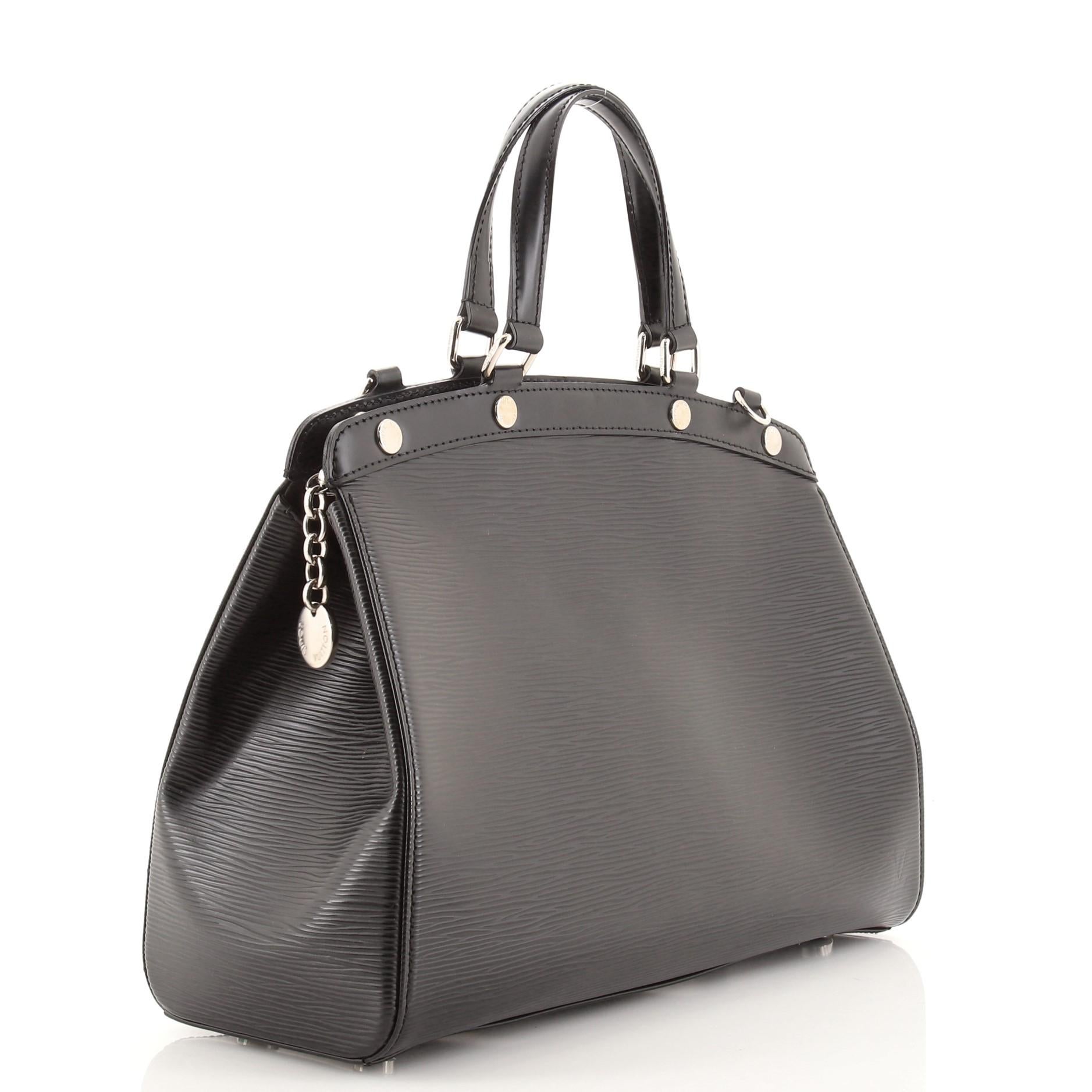 Louis Vuitton Brea Handtasche Epi Leder MM (Schwarz)