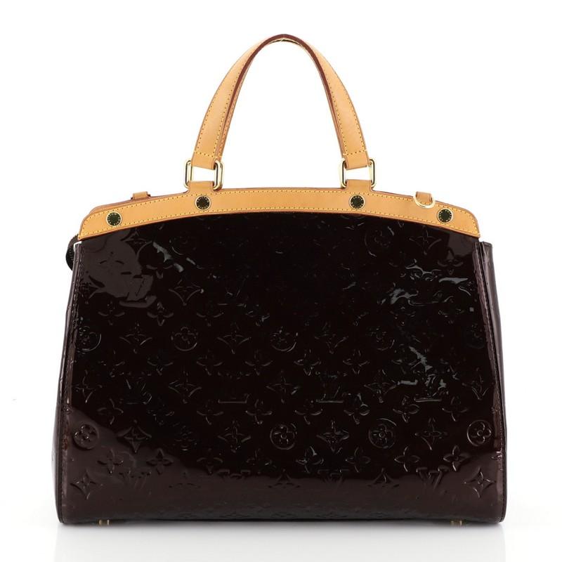 Black Louis Vuitton Brea Handbag Monogram Vernis GM
