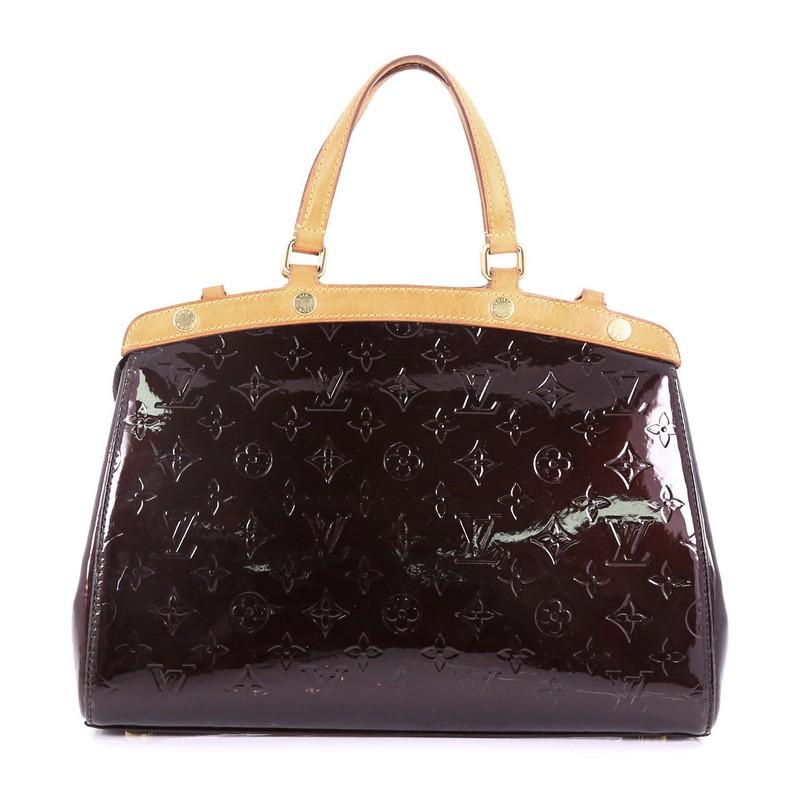  Louis Vuitton Brea Handbag Monogram Vernis MM In Good Condition In NY, NY