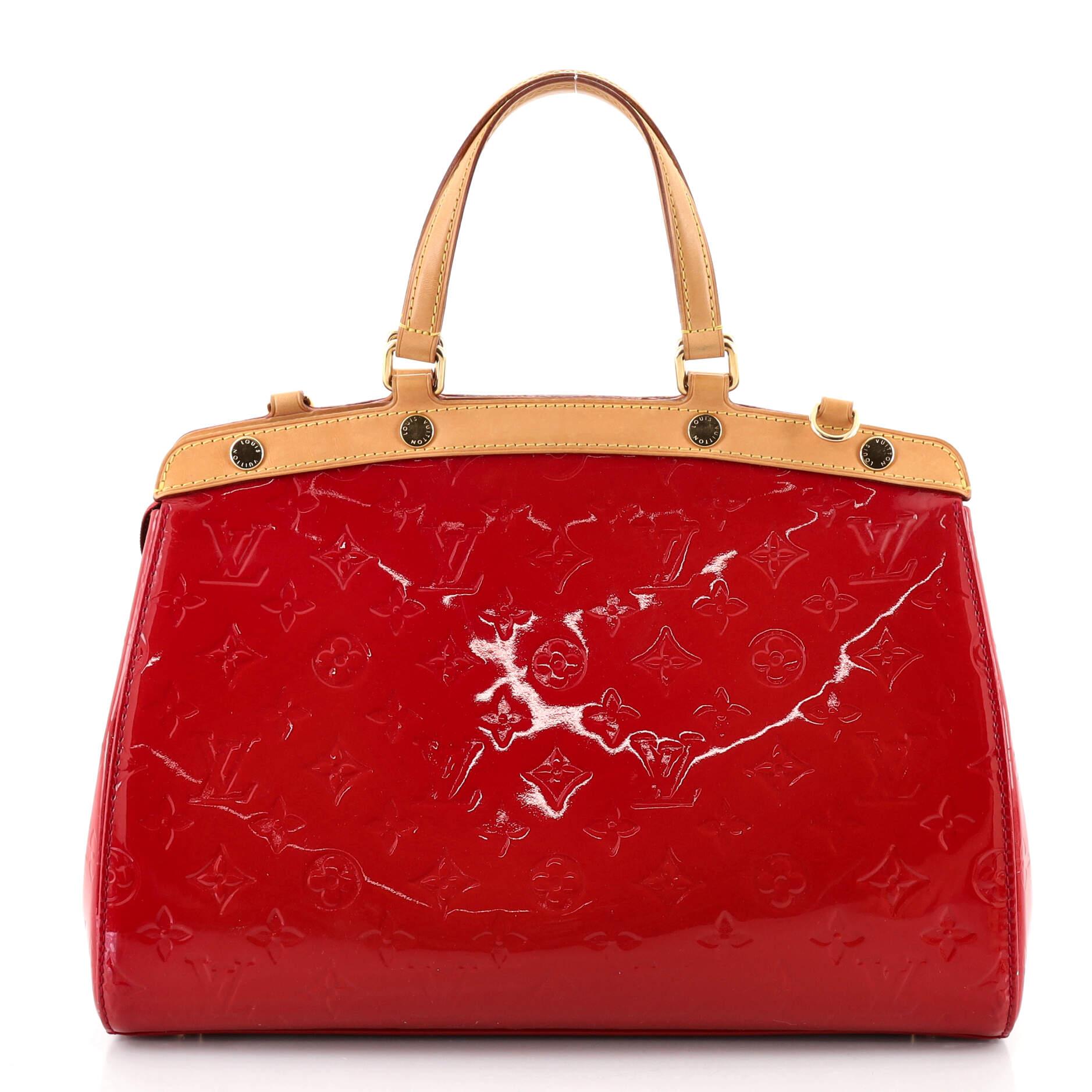 Louis Vuitton Brea Handbag Monogram Vernis MM In Good Condition In NY, NY