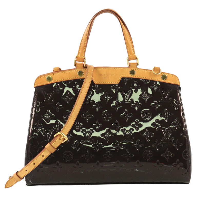 Louis Vuitton Brea Handbag Monogram Vernis MM For Sale at 1stdibs