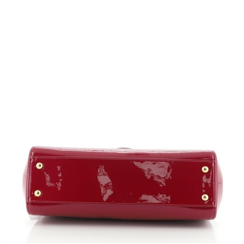 Red Louis Vuitton Brea NM Handbag Monogram Vernis MM