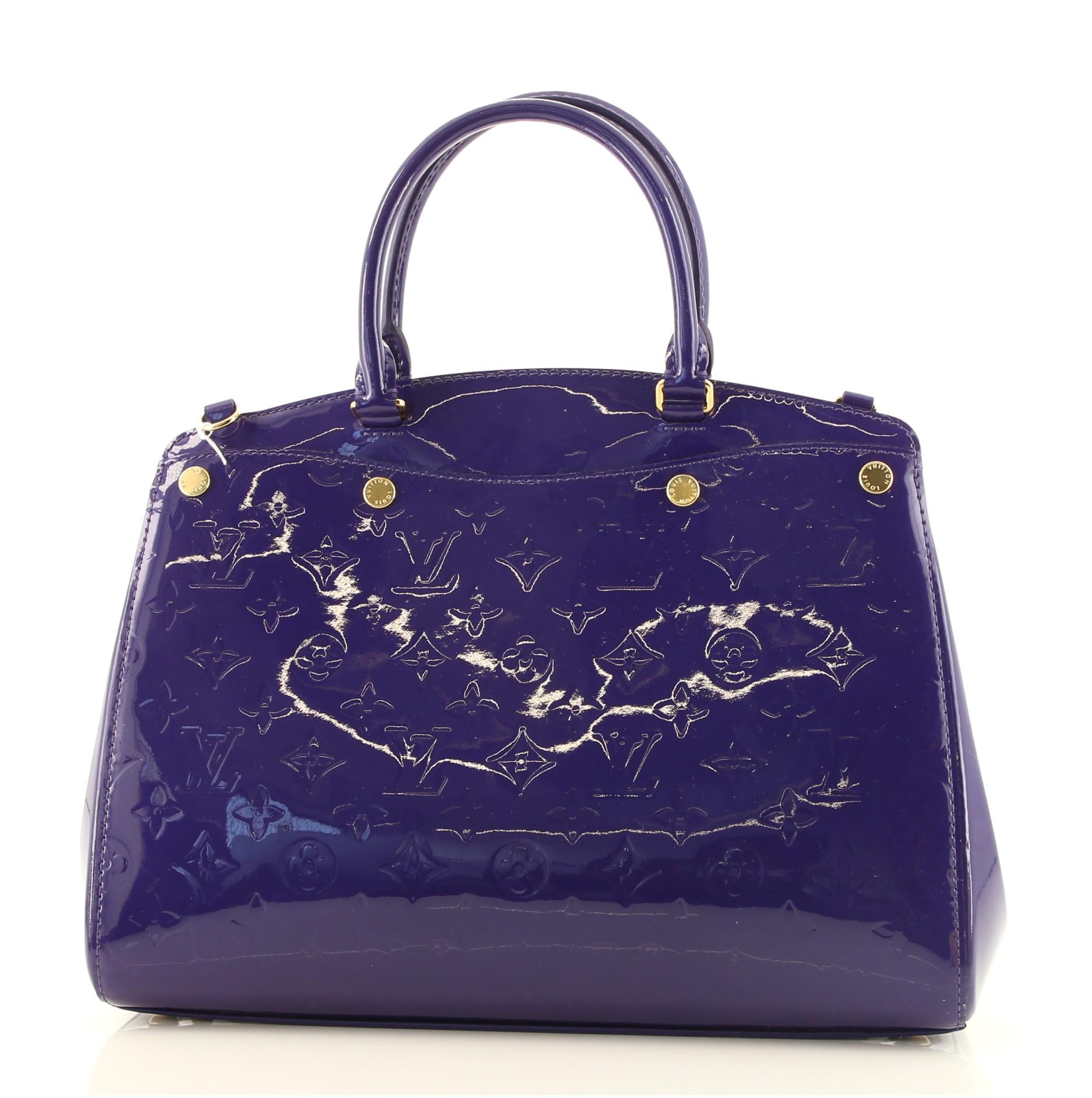 Louis Vuitton Brea NM Handbag Monogram Vernis MM In Good Condition In NY, NY