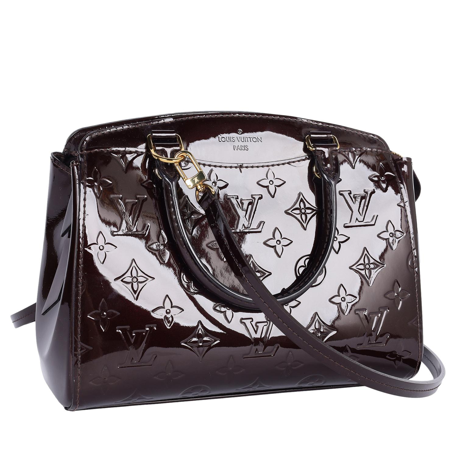 LOUIS VUITTON Brea NM PM Vernis Leather Amarante 5