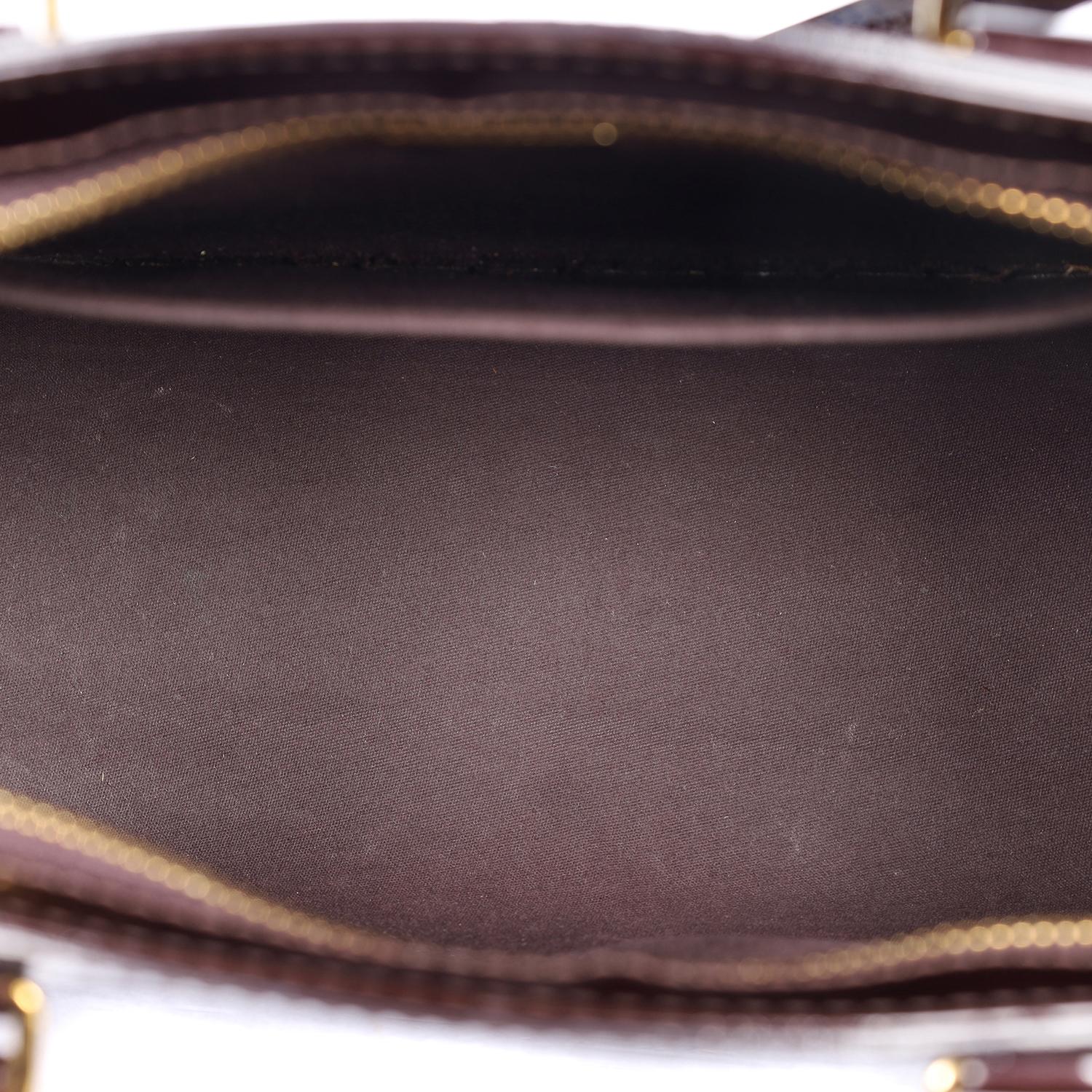 LOUIS VUITTON Brea NM PM Vernis Leather Amarante 8