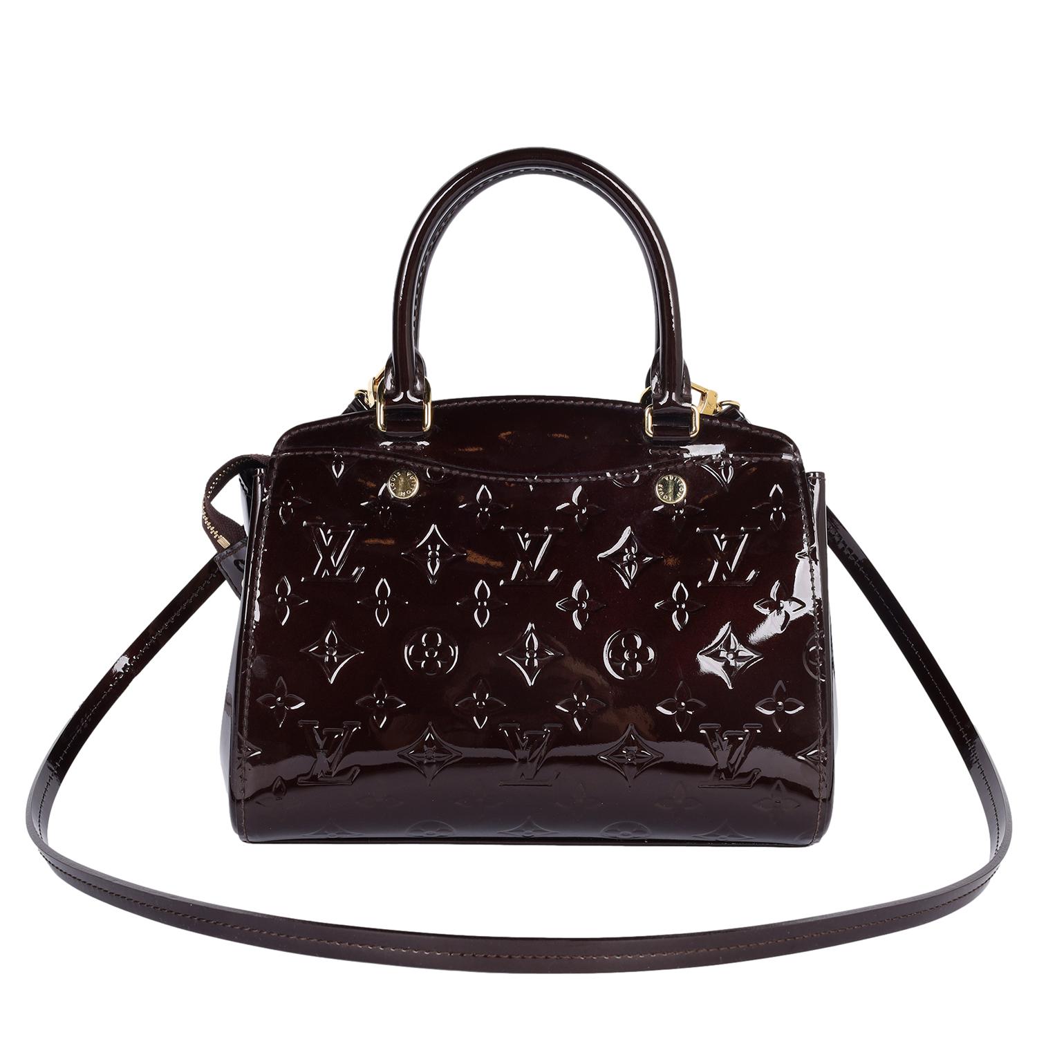 LOUIS VUITTON Brea NM PM Vernis Leather Amarante 2