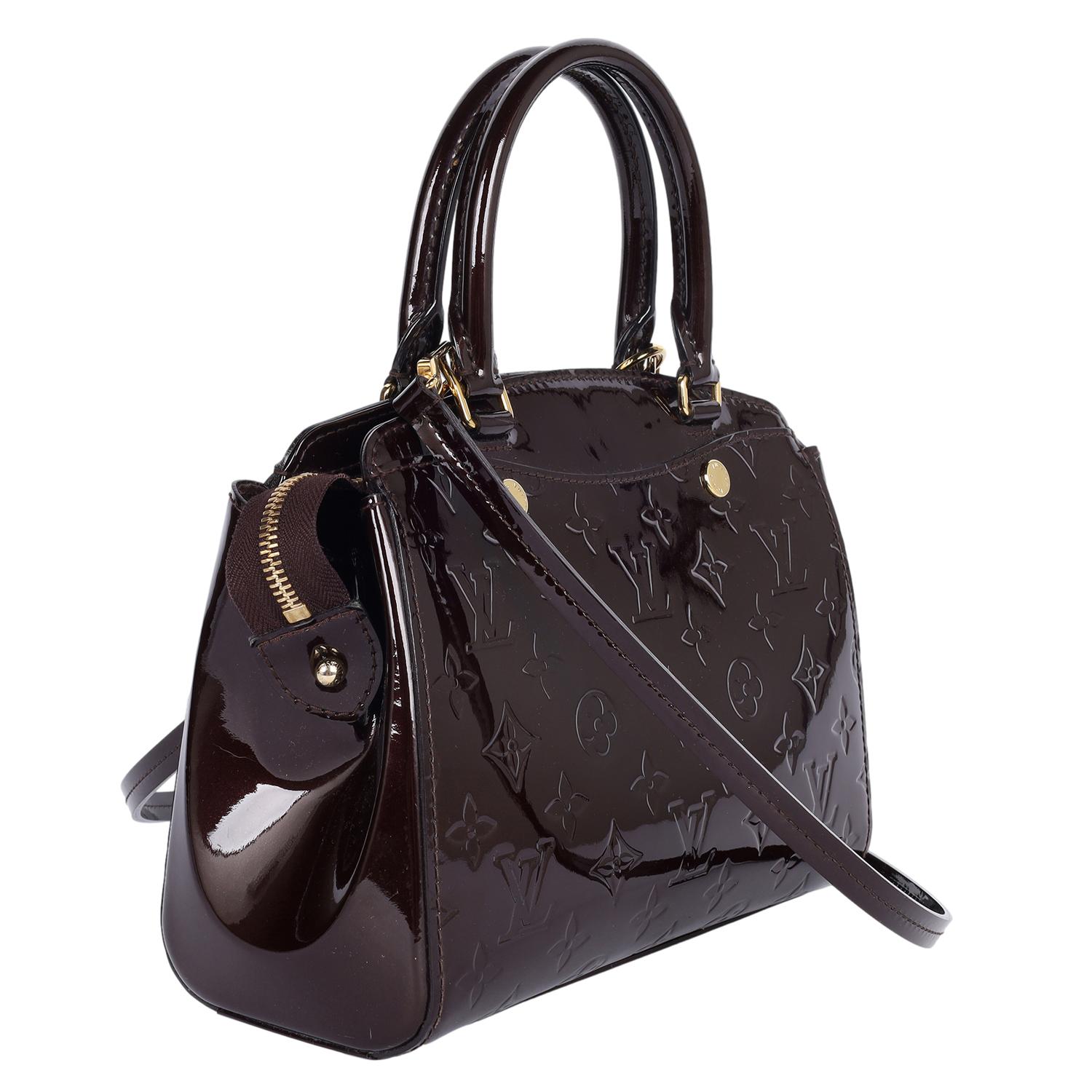 LOUIS VUITTON Brea NM PM Vernis Leather Amarante 3