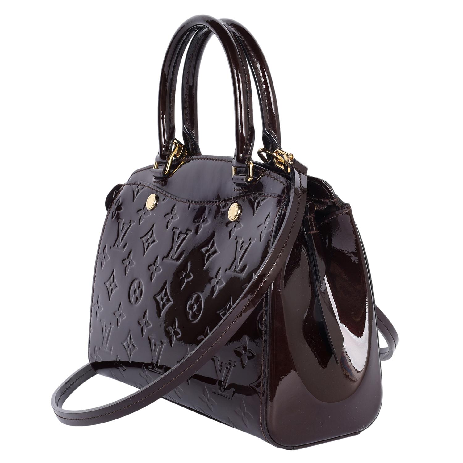 LOUIS VUITTON Brea NM PM Vernis Leather Amarante 4