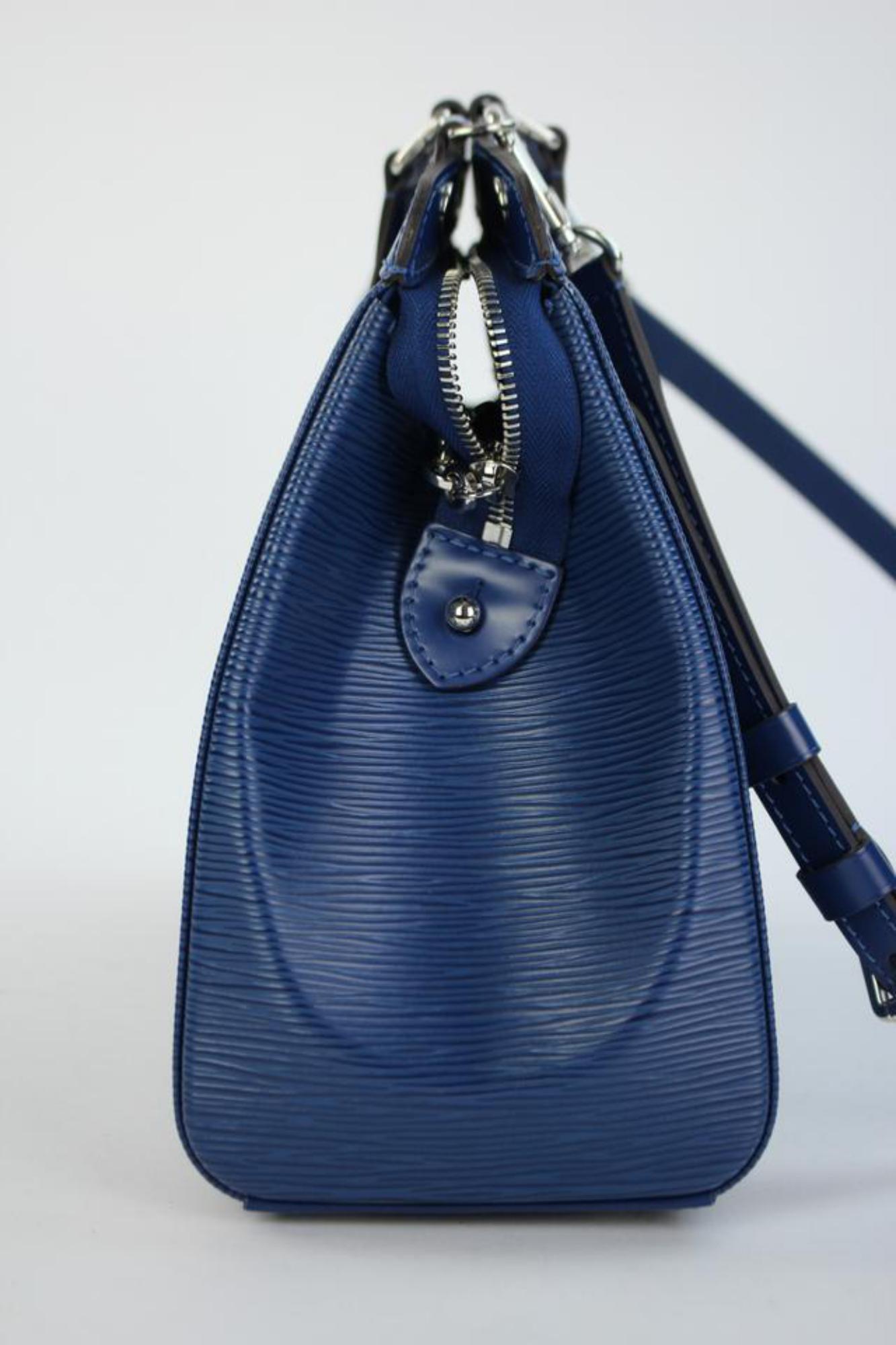 Women's Louis Vuitton Brea Saphir Epi 2way 34lvty51717 Blue Leather Shoulder Bag For Sale