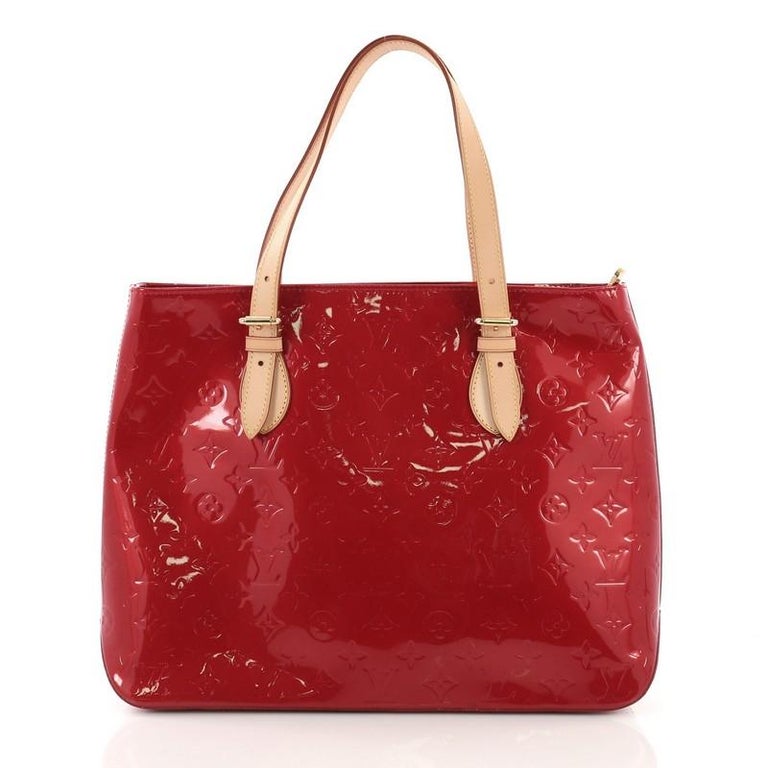 Louis Vuitton Monograma Vernis Brentwood Tote Should Bag For Sale at  1stDibs