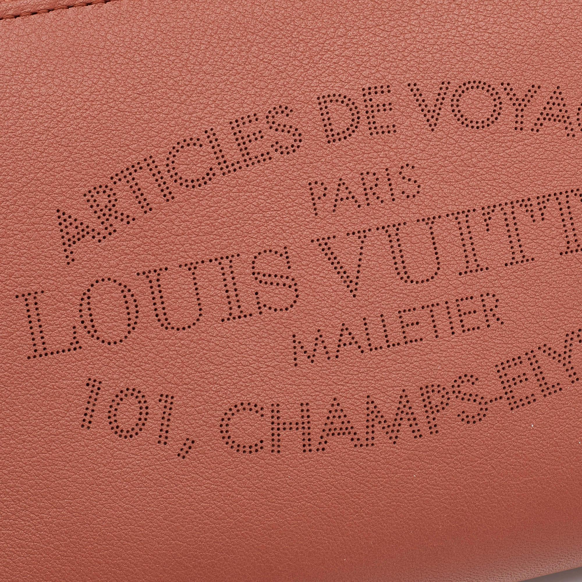 Louis Vuitton Brick Red Leather Article De Voyage Zippy Wallet 1