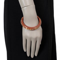 LOUIS VUITTON resina de ladrillo INCLUSIÓN MONOGRAMA NARROW Pulsera brazalete