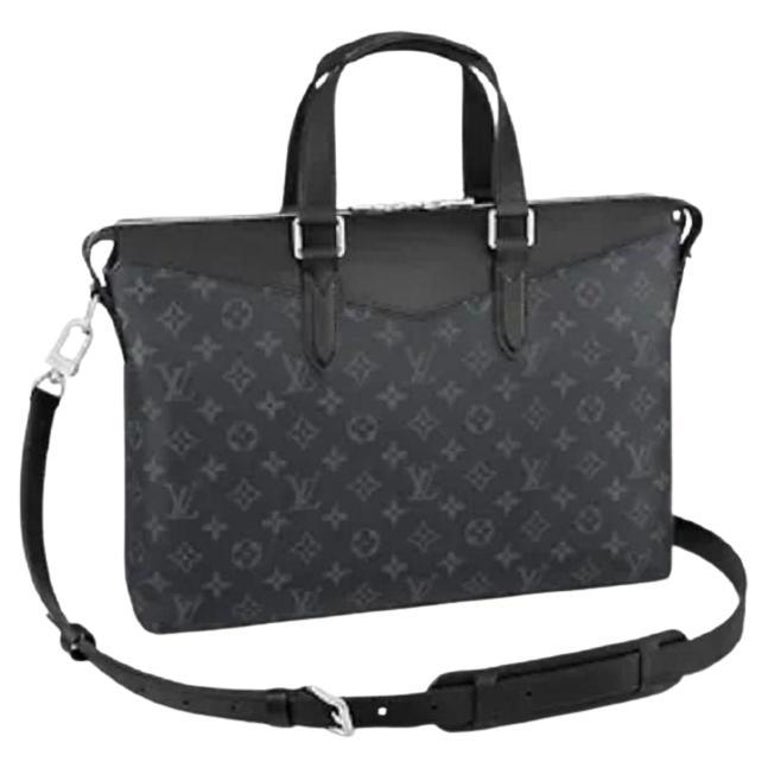 Louis Vuitton Monogram Eclipse canvas Briefcase Explorer For Sale at
