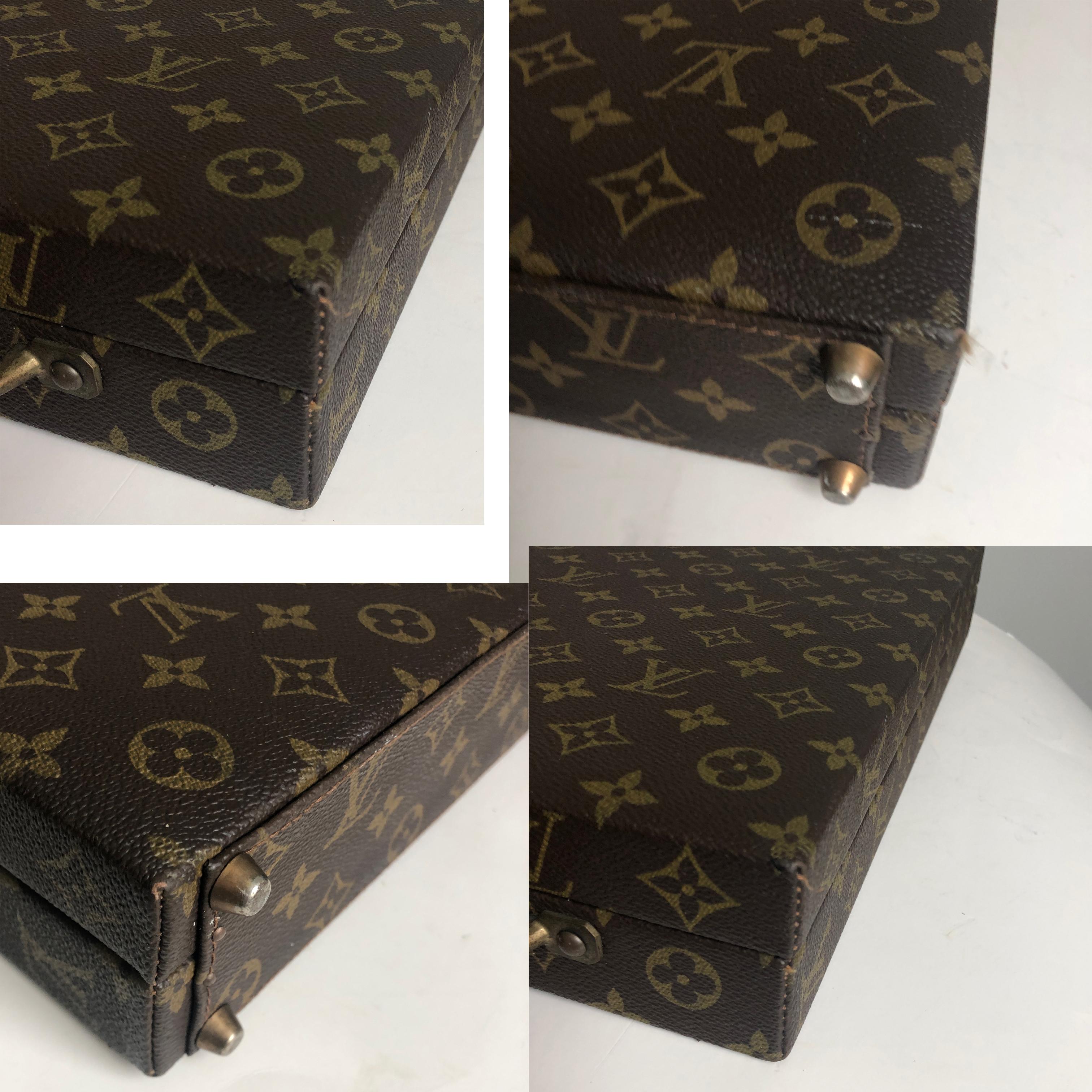 Louis Vuitton Briefcase Monogram Canvas Travel Bag with Combination Lock Vintage 3