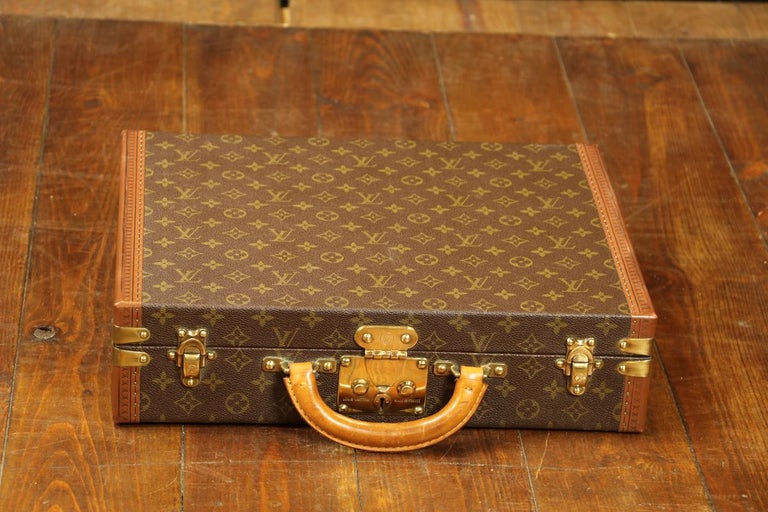 Louis Vuitton Monogram Super President Suitcase Business Bag Trunk