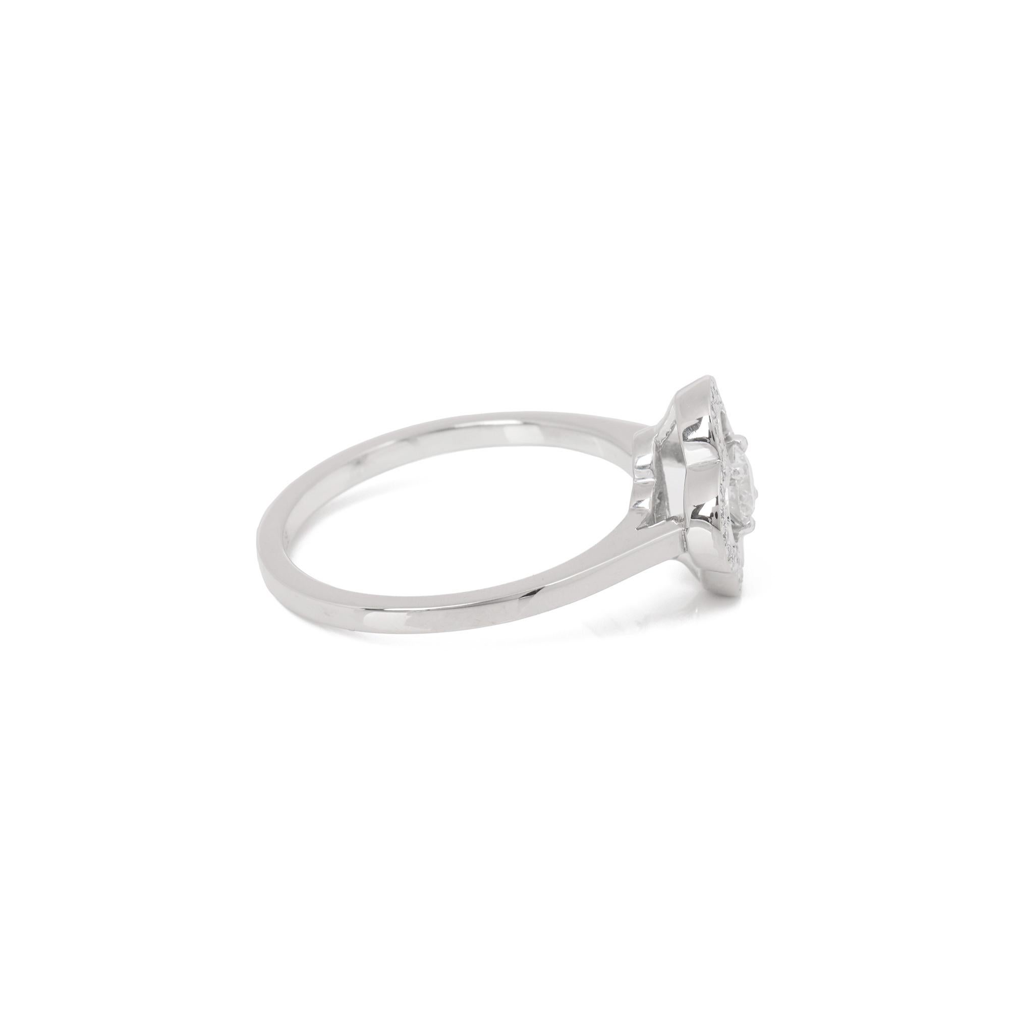 Donna Louis Vuitton Anello Les Ardentes in oro bianco 18 ct con diamante a taglio brillante in vendita