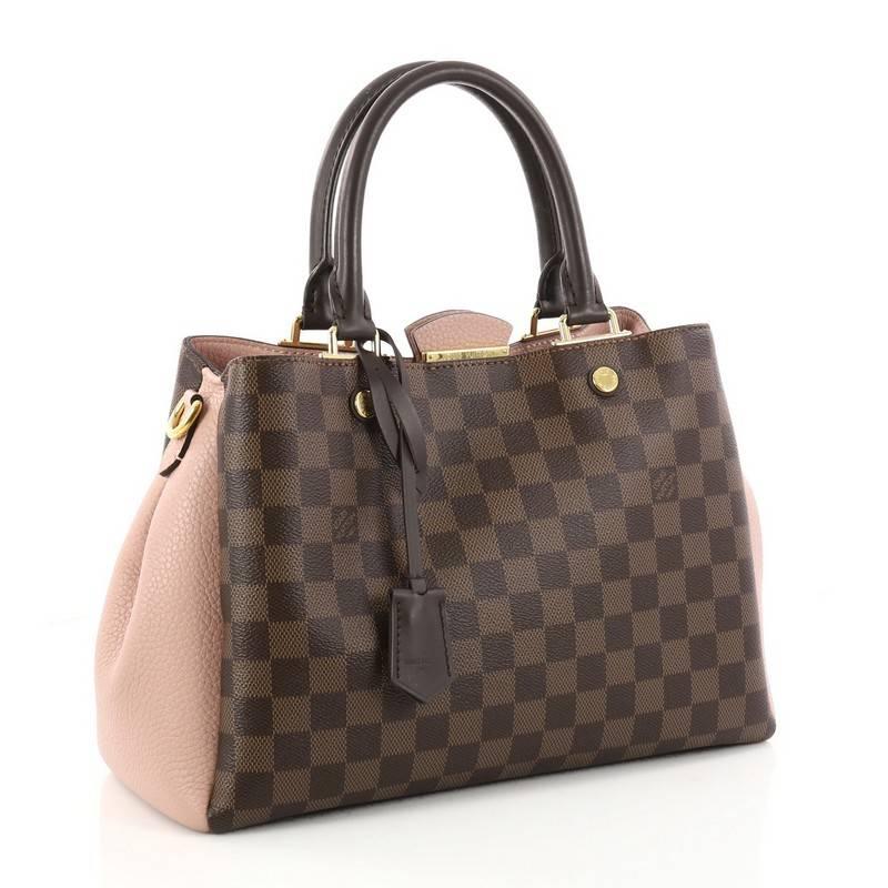 Black Louis Vuitton Brittany Handbag Damier 