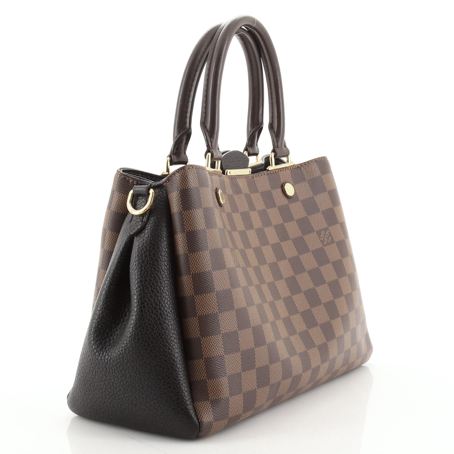 Black Louis Vuitton Brittany Handbag Damier