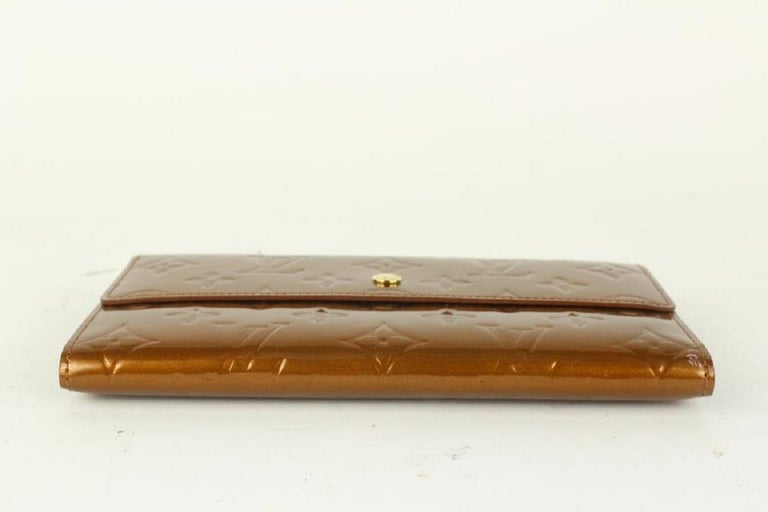 Louis Vuitton Monogram Vernis Leather Copper Small Wallet