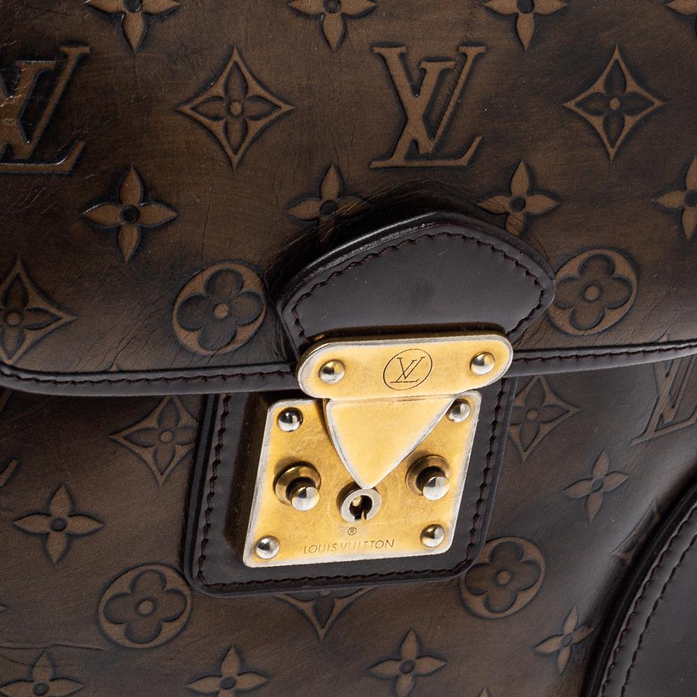 Women's Louis Vuitton Bronze/Dark Brown Monogram Limited Edition Sergen PM Bag