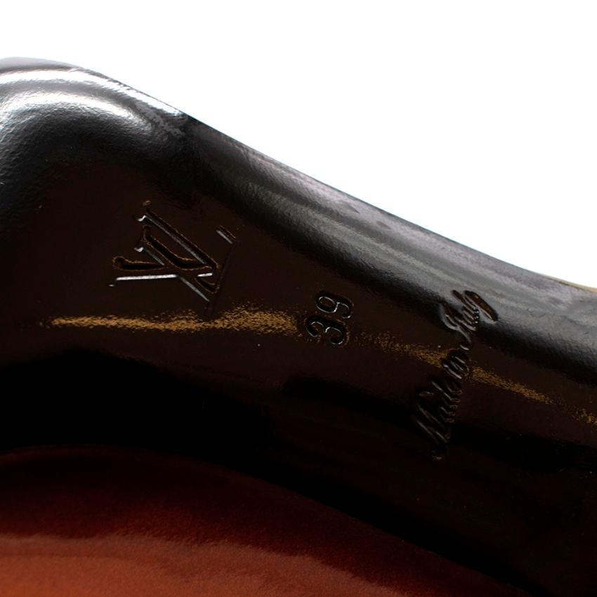 Louis Vuitton Bronze Holographic Sling Back Sandals - Size 39 3