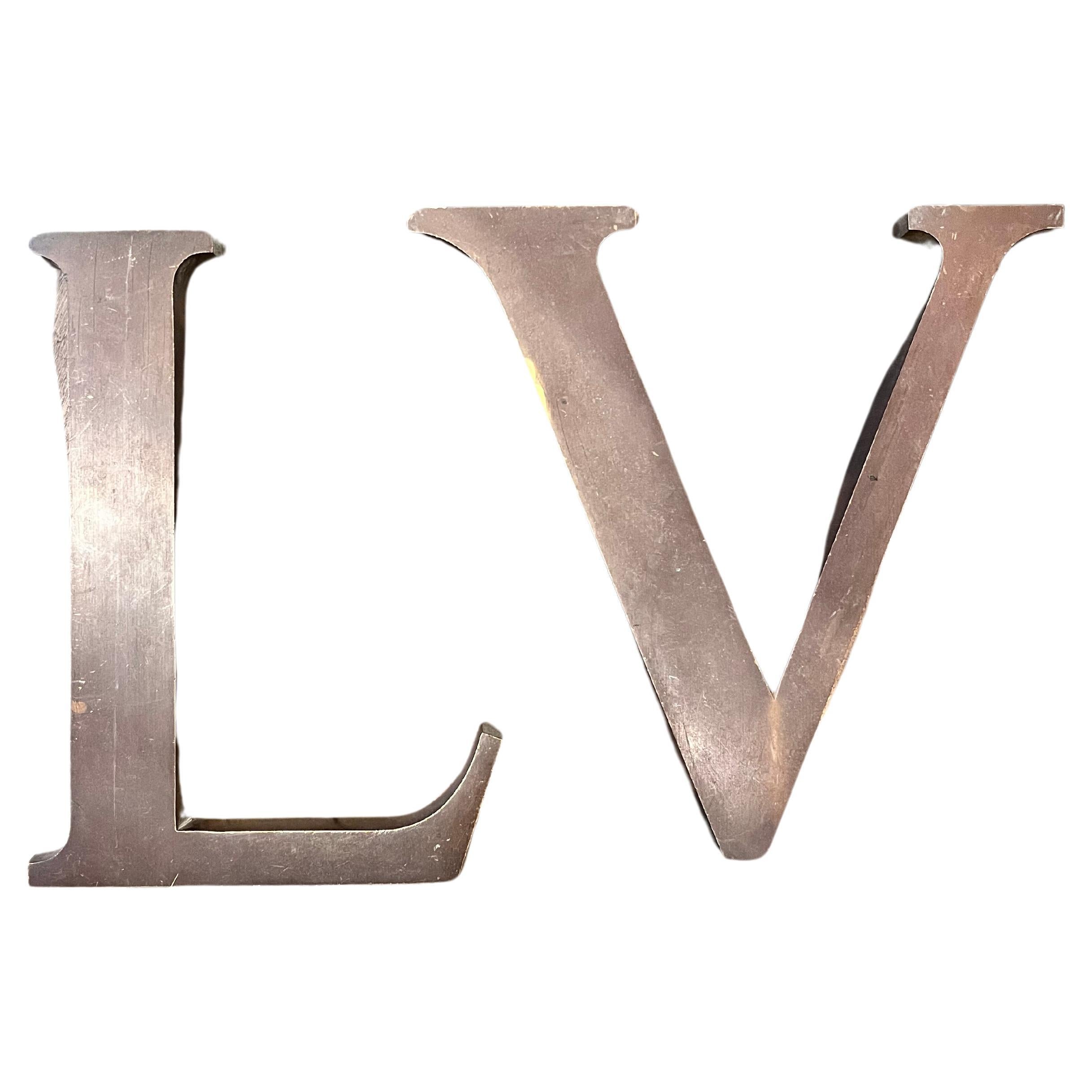 Modern Louis Vuitton Bronze letters Store Display For Sale