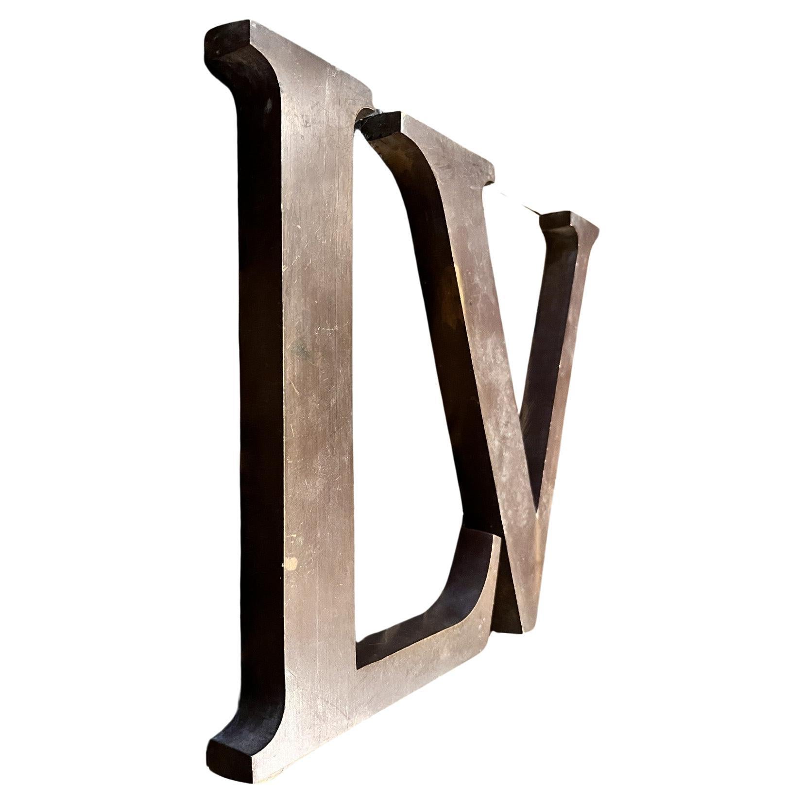 Louis Vuitton Bronze letters Store Display