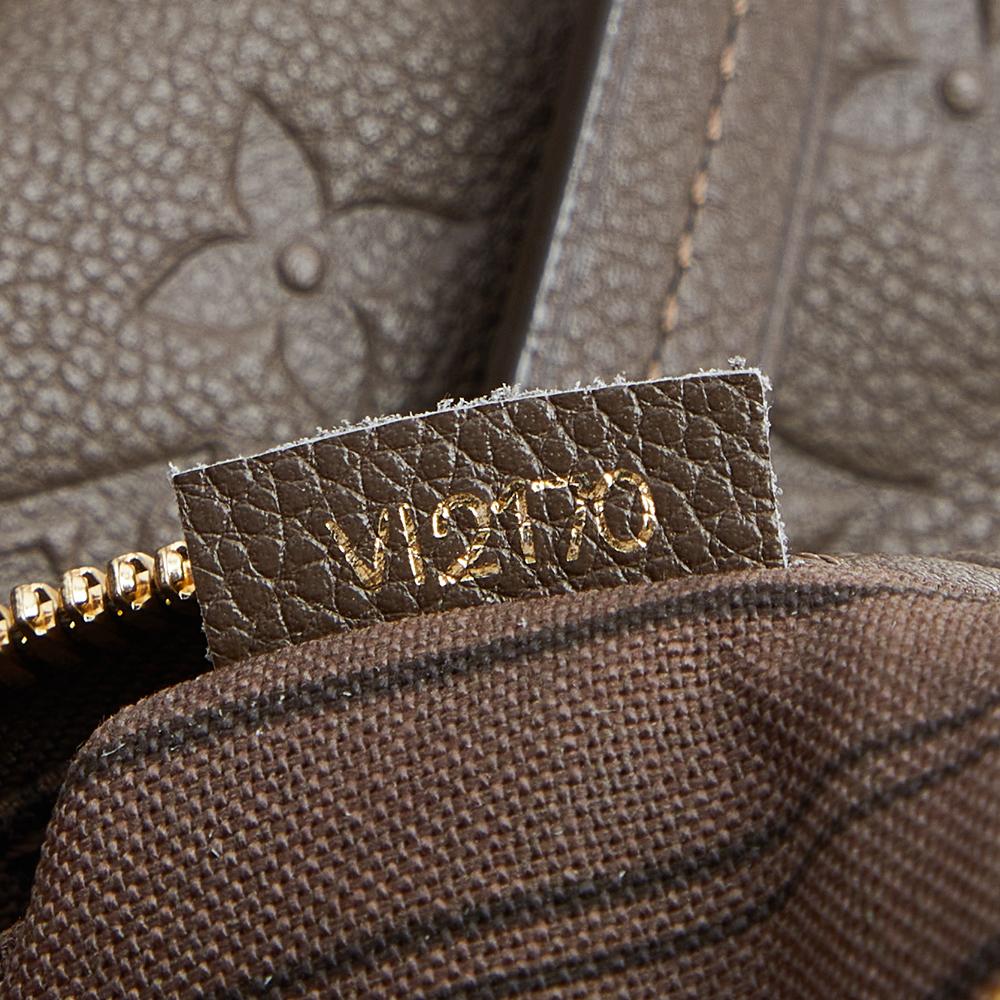 Louis Vuitton Bronze Monogram Empreinte Leather Lumineuse GM Bag In New Condition In Dubai, Al Qouz 2