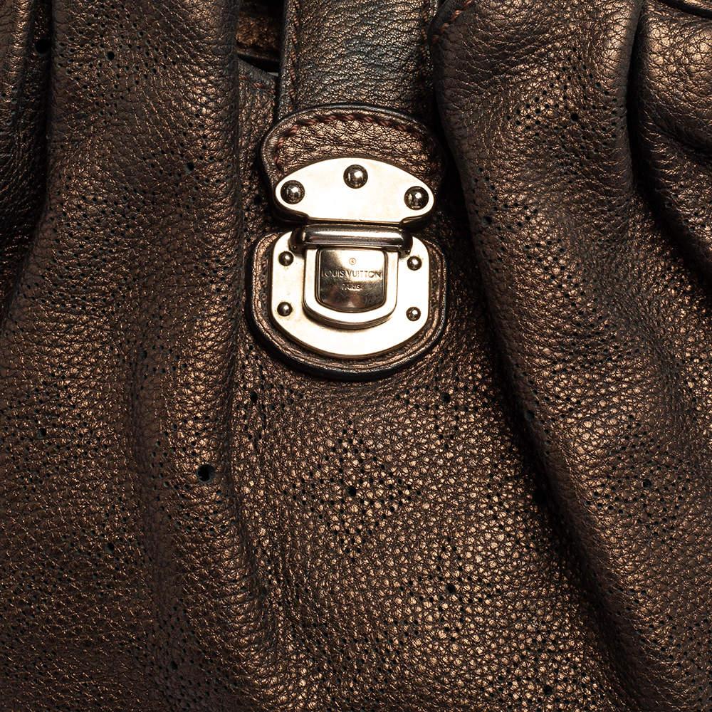 Louis Vuitton Bronze Monogrammierte Mahina-Ledertasche L 6