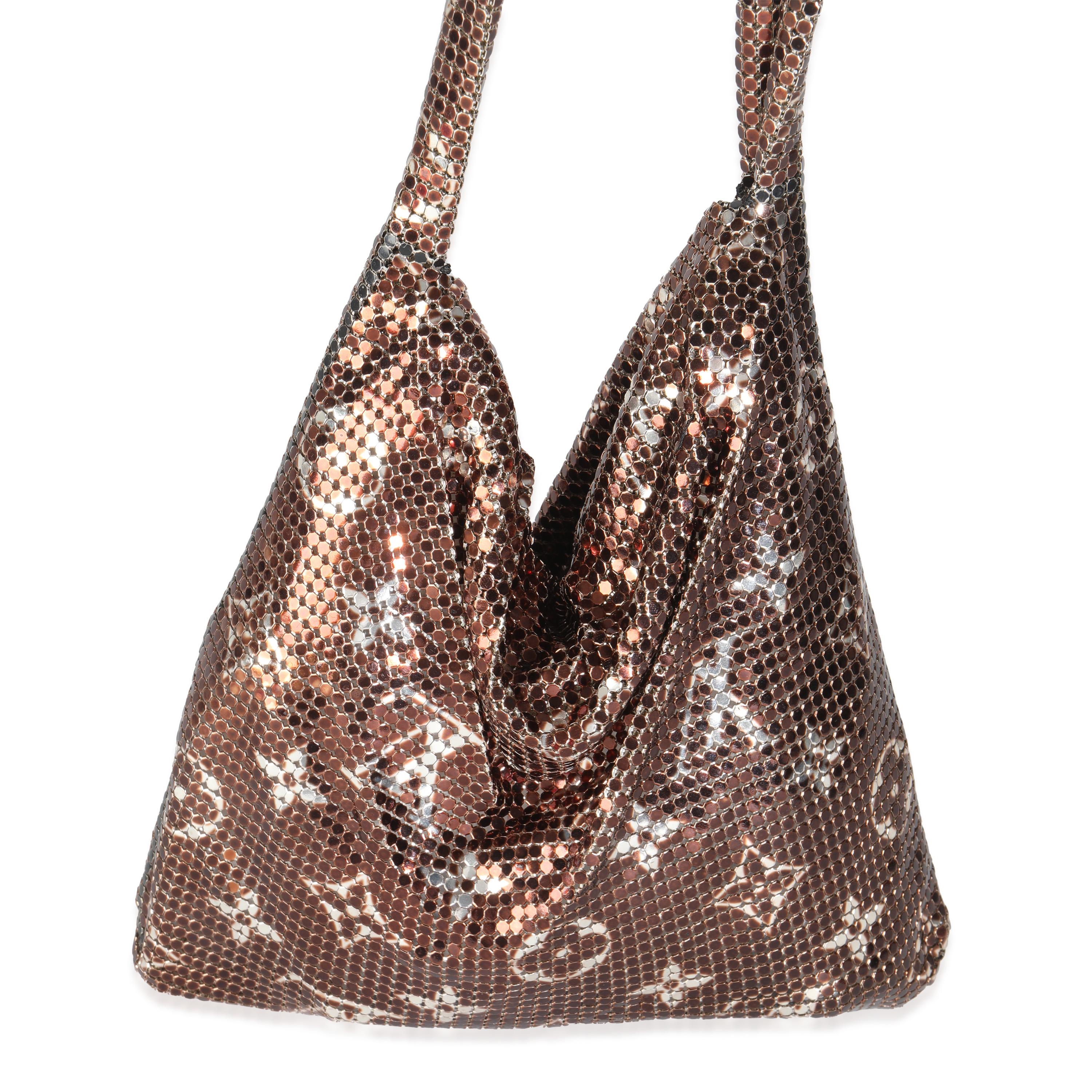 Listing Title: Louis Vuitton Bronze Monogram Mesh Metal Frances
SKU: Z144980
Condition: Pre-owned 
Handbag Condition: Excellent
Condition Comments: Item is in excellent condition and displays light signs of wear. Light scuffing along mesh. Single