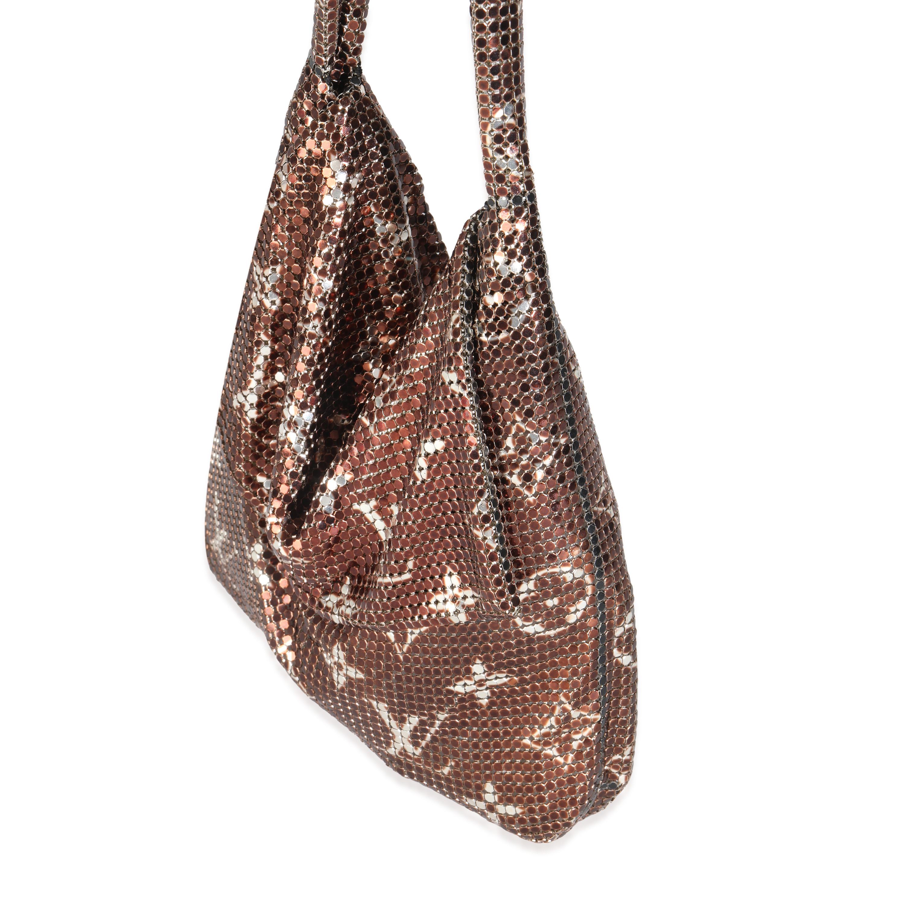 Louis Vuitton Bronze Monogram Mesh Metal Frances In Excellent Condition For Sale In New York, NY