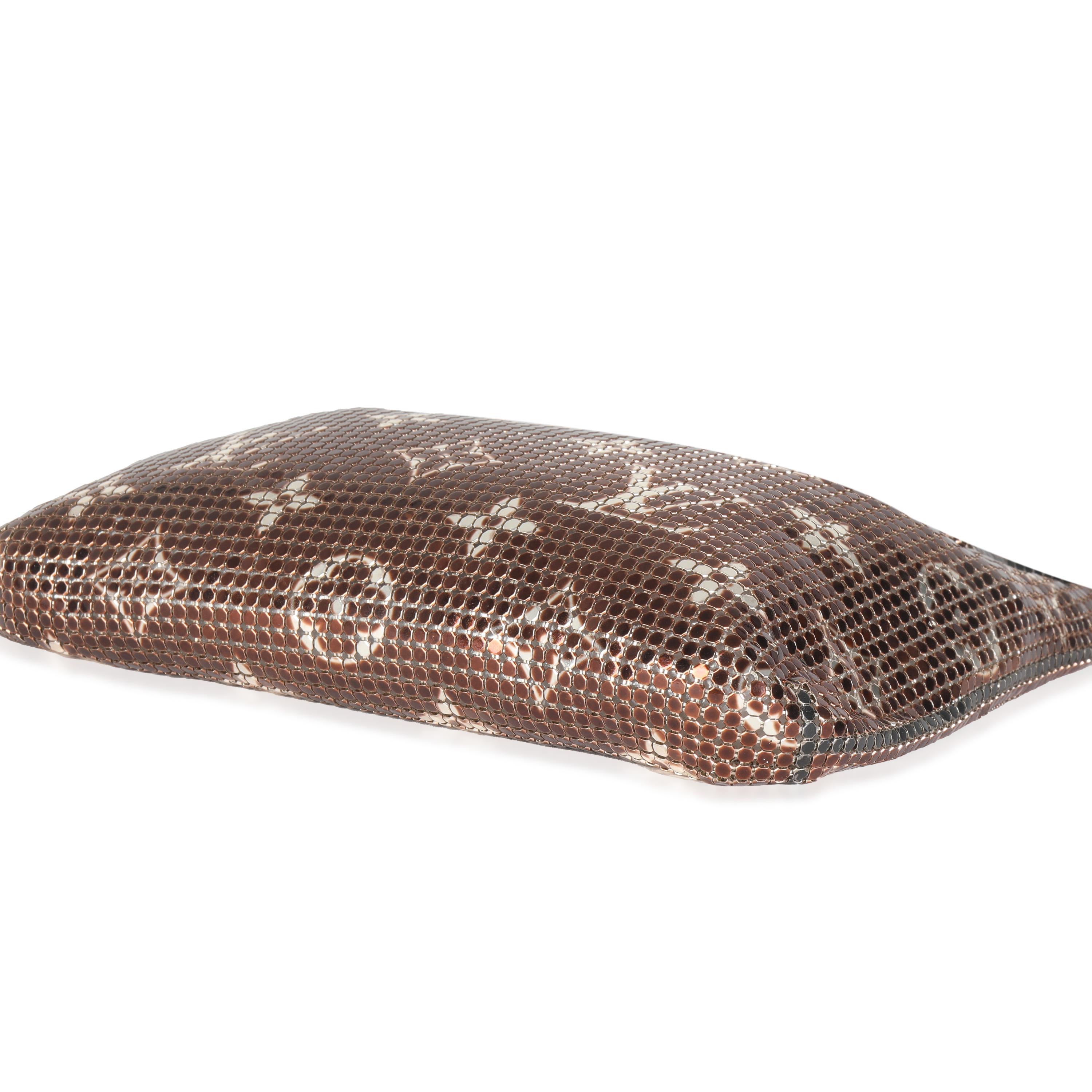 Women's Louis Vuitton Bronze Monogram Mesh Metal Frances For Sale