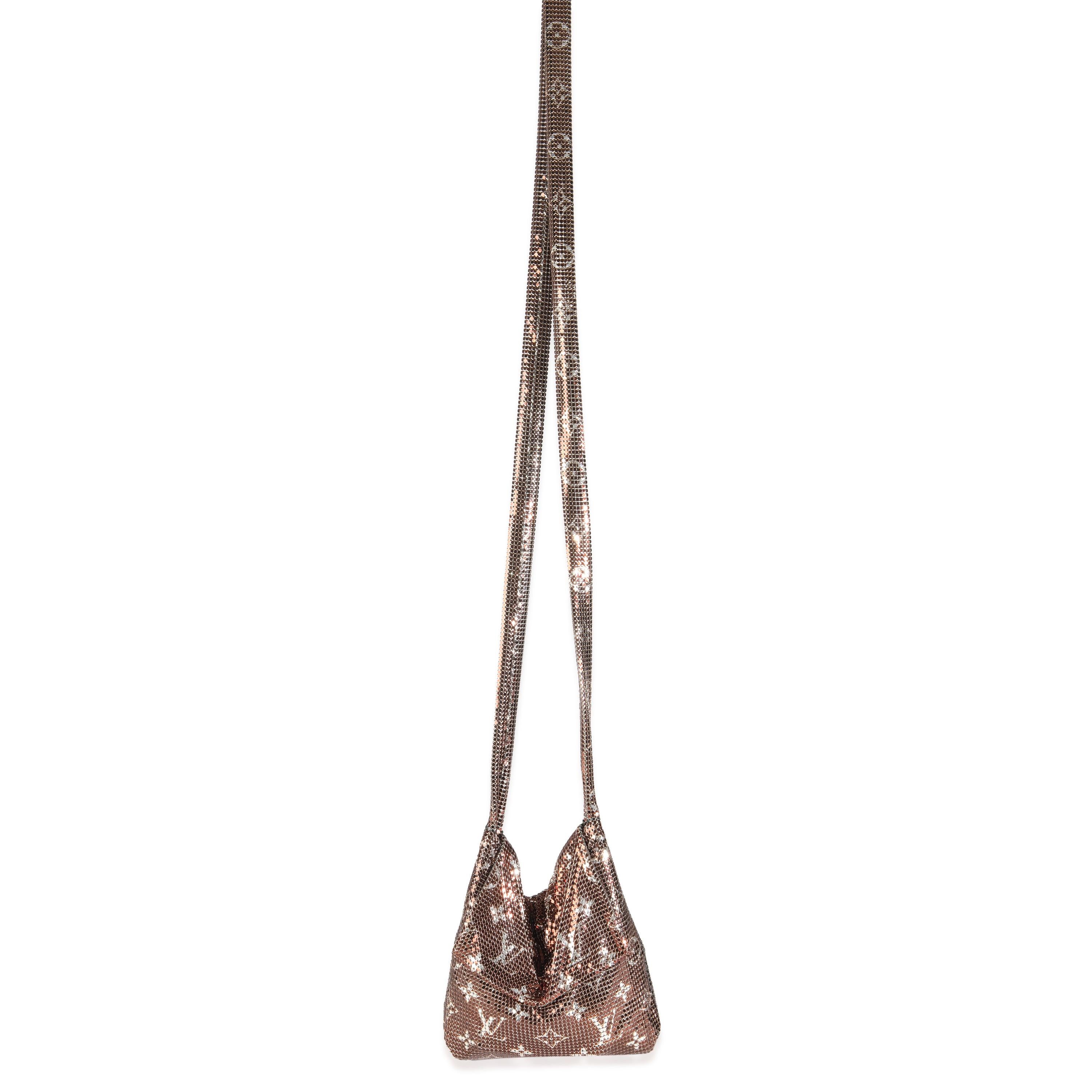 Louis Vuitton Bronze Monogram Mesh Metal Frances For Sale 1