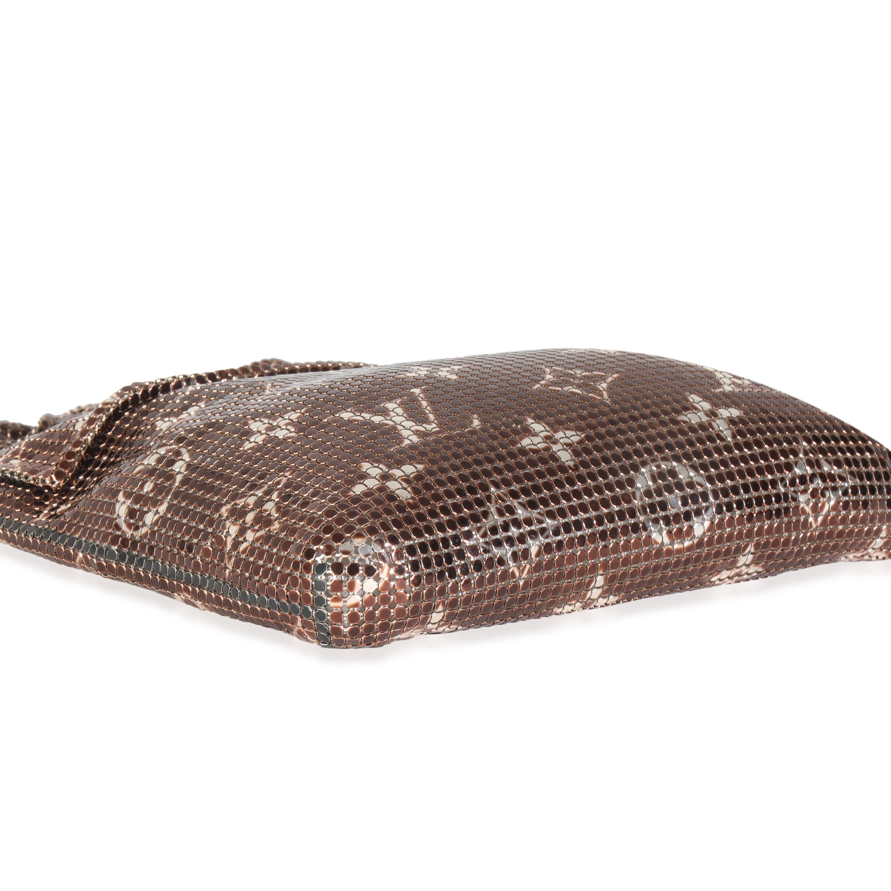 Louis Vuitton Bronze Monogram Mesh Metal Frances For Sale 2