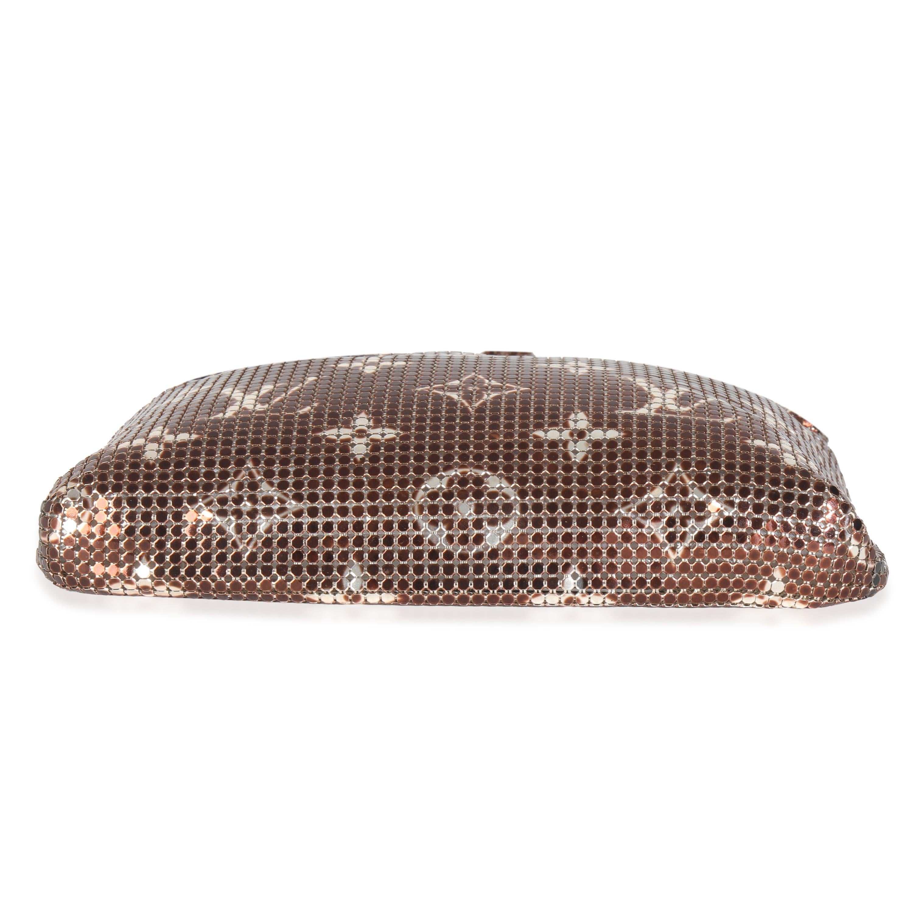 Louis Vuitton Bronze Monogram Mesh Metal Frances For Sale 3