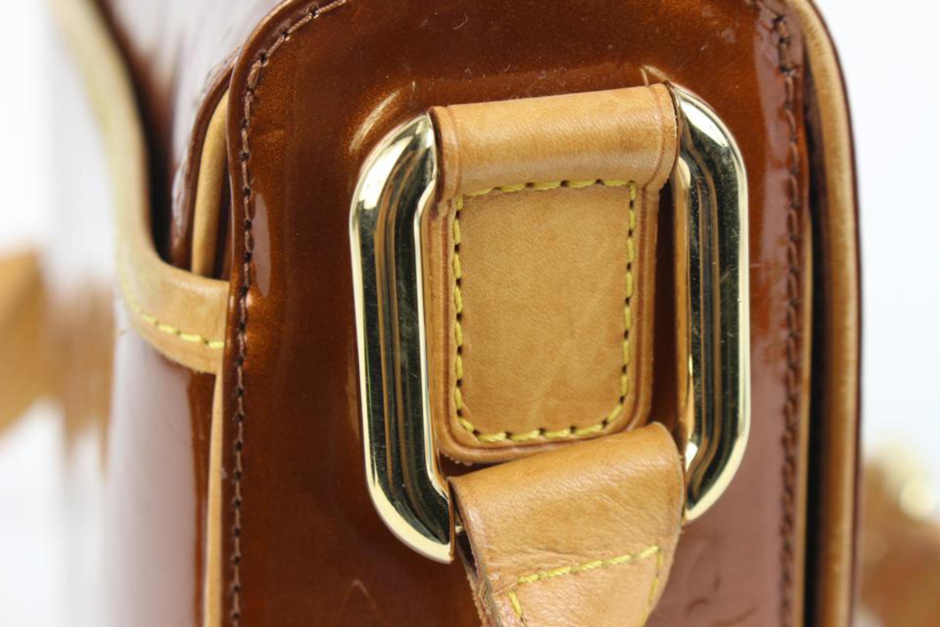 Louis Vuitton Bronze Monogram Vernis Christie GM Crossbody Bag 59lk414s 5