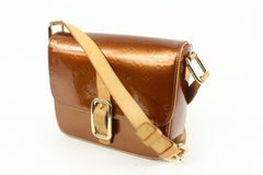 Louis Vuitton Bronze Monogram Vernis Christie GM Crossbody Bag 59lk414s
