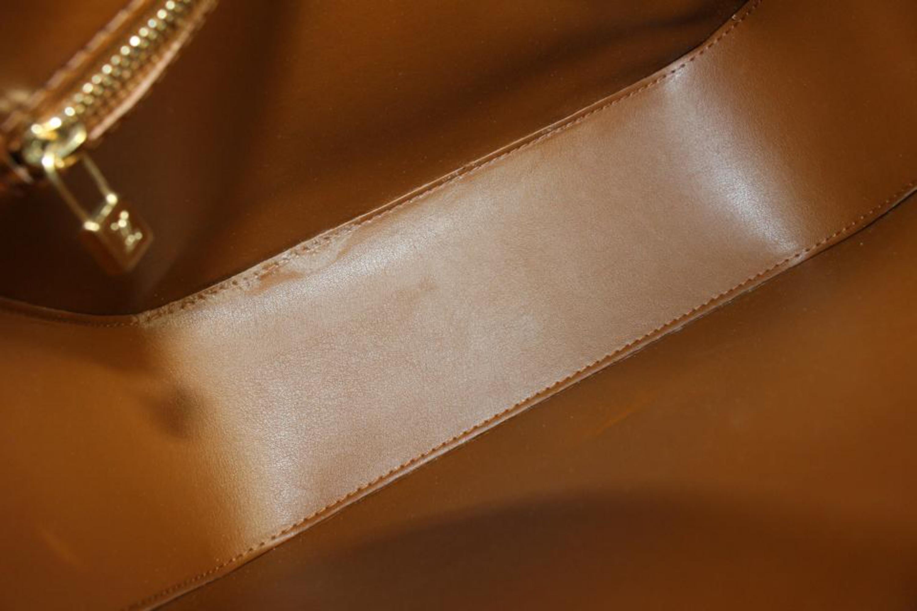 Louis Vuitton Bronze Monogram Vernis Christie GM Crossbody Bag 59lk414s In Good Condition In Dix hills, NY