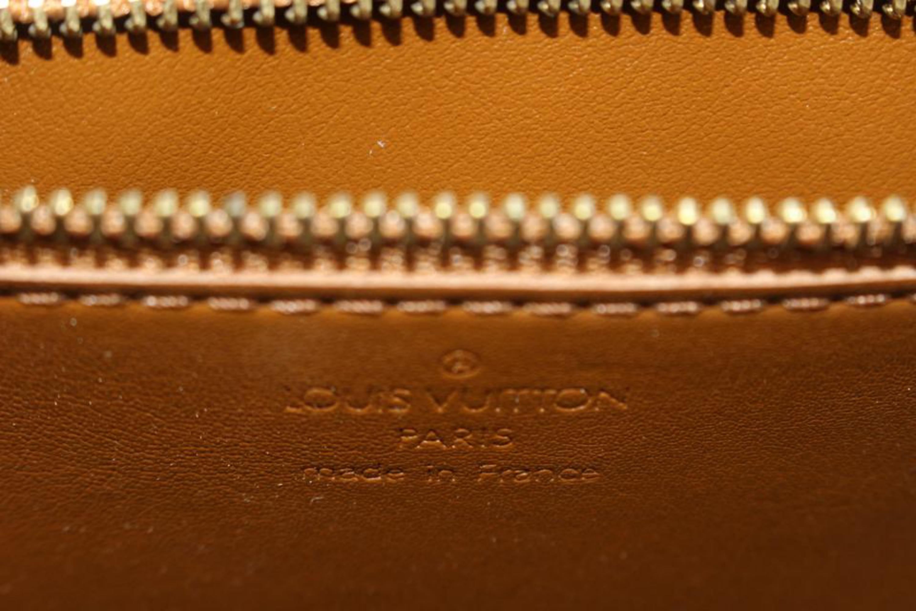 Women's Louis Vuitton Bronze Monogram Vernis Christie GM Crossbody Bag 59lk414s